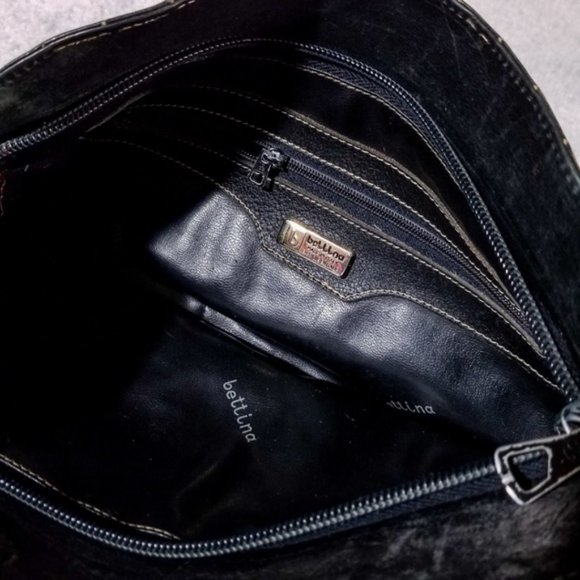 Bettina Leather Brown Hand Purse, Made in Italy - Picture 6 of 8